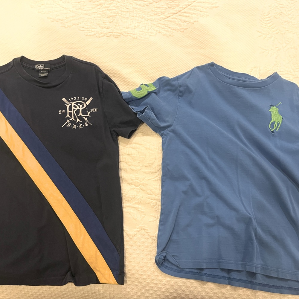 Two Polo Ralph Lauren T-shirts 10 12